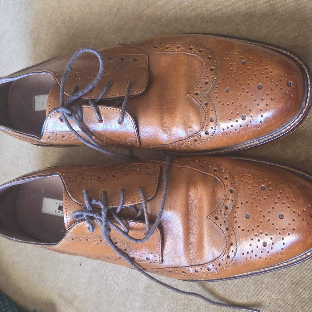 Men’s dress shoes. Joseph Abboud Lavorazione Artigiana Brown Leather 11.5